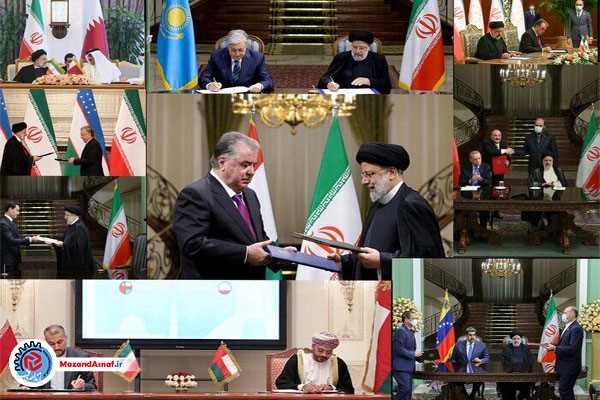  ۲۰۰ تفاهم‌نامه اقتصادی خارجی در دولت سیزدهم