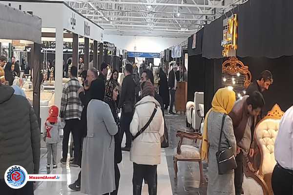 عکس| استقبال بازدیدکنندگان از نمایشگاه مبل ساری