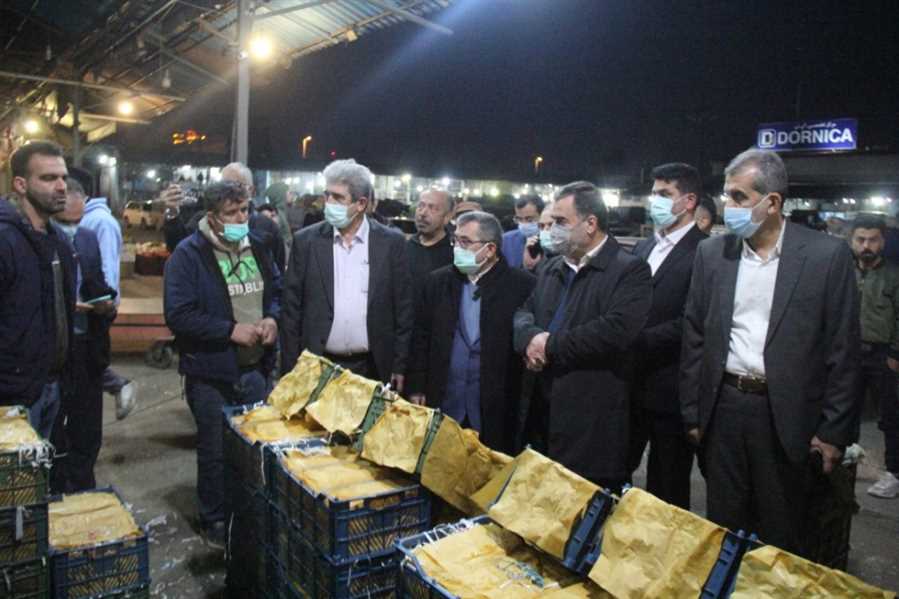 بازدید استاندار مازندران از میدان مرکزی میوه و تره بار ساری 